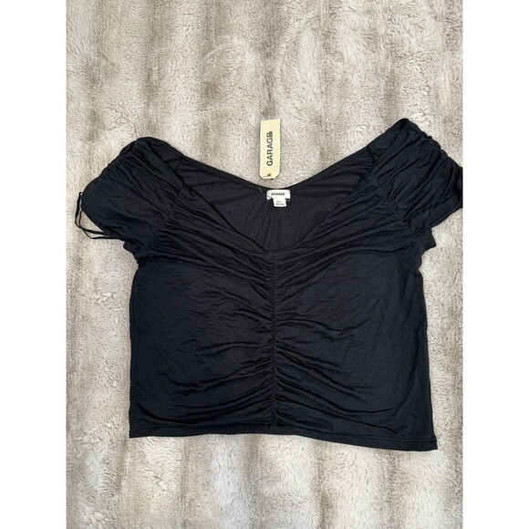 GARAGE Black crop top Size L - Picture 6 of 11